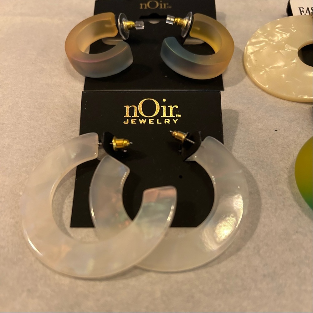 NWT NOIR JEWELRY EARRINGS - 4 CARDS *CLEARANCE* - Picture 4 of 5